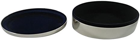 Prata em tonificação de prata Caduceus símbolo médico pendente Oval Tinket Jewelry Box