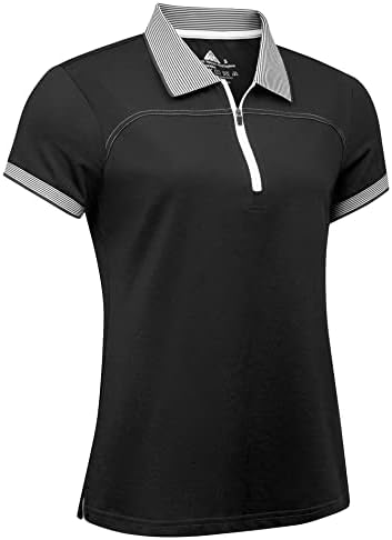 Camisas pólo mulheres iGeekwell Camisas de umidade de umidade de golfe Slim fit