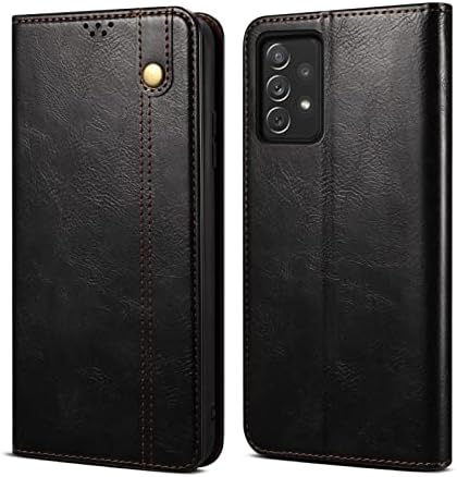 Capa de capa de telefone compatível com a Samsung Galaxy A23 5G/M23, 2 em 1 carteira com suporte para cartão, estojo de carteira de couro PU Premium com funci