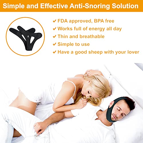 Anti Snore Chin Strap Anti Snoring Dispositivos ajustáveis ​​e respiráveis ​​Máscara de ronco eficaz Solução de ronco,
