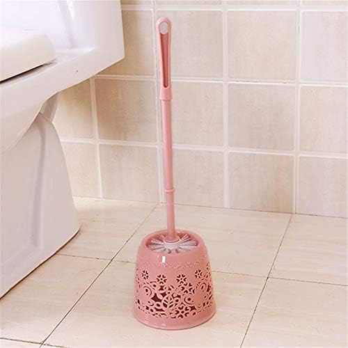 Witpak Nordic banheiro banheiro plástico escova de escova de vaso sanitário oco pincel de vaso sanitário rosa
