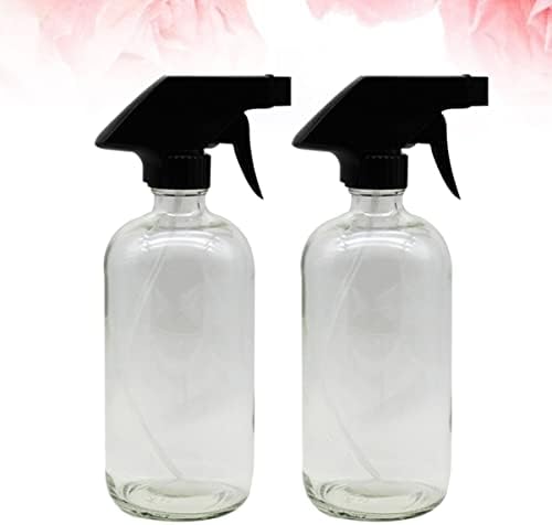 FRCOLOR 2PCS Spray preto Spray Spray Plantas essenciais Liquor para óleos Pulverizadores grandes Dispensador de gatilho Limpeza de bomba Limpeza de cabelos Recipiente de névoa