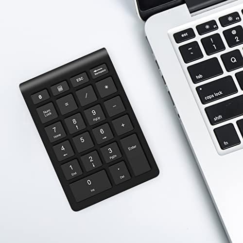 Shyekyo Bluetooth Pad, teclado numérico sem fio recarregável, 22 teclas teclado com tecla de atalho, teclado de contabilidade financeira portátil, teclado Bluetooth 5.0 para laptop, PC, desktop, almofada