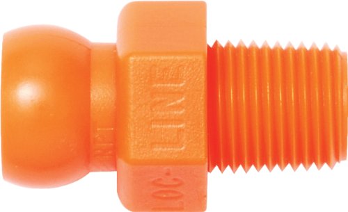 Componente de mangueira de líquido de refrigeração LOC, copolímero acetal, conector, ID da mangueira de 1/4 , 1/8 NPT - 41405, laranja
