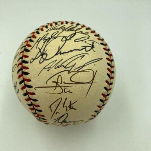 2000 All Star Game Team assinou o beisebol Derek Jeter Alex Rodriguez JSA COA - Bolalls autografados