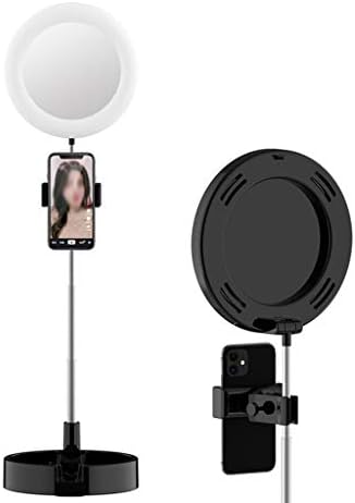 Dloett Ring Light Luz de preenchimento de 6 polegadas 64 Lâmpada USB de desktop Dimmable com suporte de telefone Extendível para maquiagem de selfie