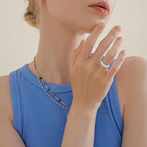 Yistu anilos para mujer simples e elegante e requintado anéis de design são adequados para várias ocasiões