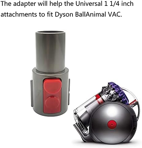 Izsohhome Compatível com o vácuo de carteira de animais de bola grande, adaptador Faça acessórios de vácuo Universal 32mm e 35mm para ajustar o vácuo de bola grande de Dyson