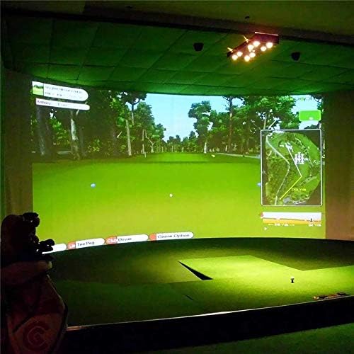 N/A Golf Ball Simulator Impact Display Projeção de projeção de pano branco de pano 300x200cm