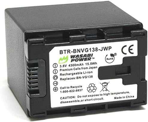 Bateria de energia Wasabi para JVC BN-VG138