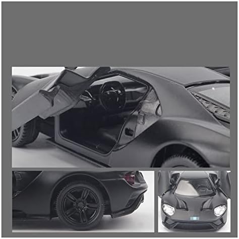 Modelo de carro em escala para o modelo de carro esportivo de liga Ford GT portas de metal Diecast podem ser abertas