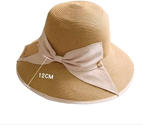 Adquirir verão chapéus de sol arco senhoras largura chapéu feminino redondo top panamá palha de palha de praia chapéu mulheres