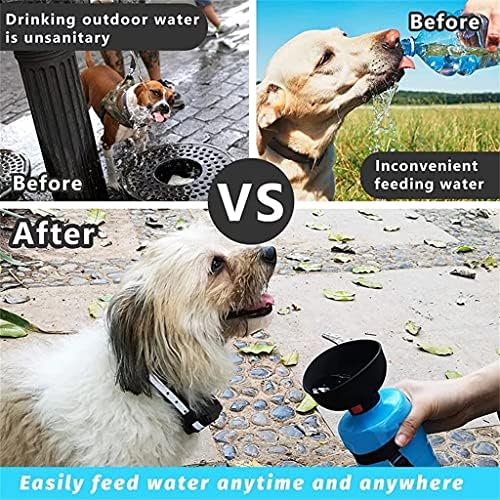 Hfdgdfk portátil garrafa de água portátil garrafa dobrável alimentador de animais de estimação garrafa de água animais de estimação para viagem ao ar livre tigelas de cachorro bebem cães de tigela cães