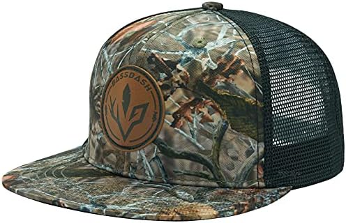 Bassdash BRIM BRIM Trucker Cap ajustável Snapback Hat Back for Men Mulheres