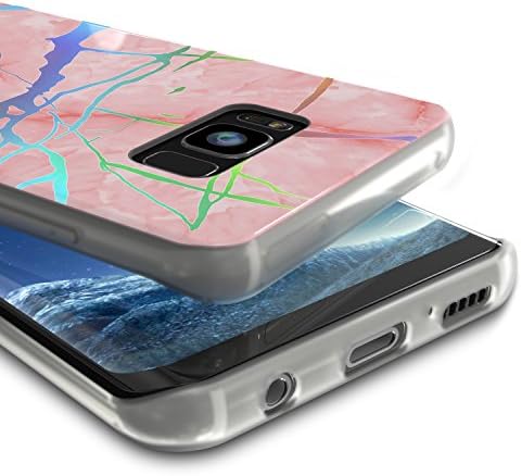 Punkcase Galaxy S8 Plus de mármore, capa de corpo inteiro bonito e protetor com protetor de tela Punkshield [GRIP NÃO SLIP]