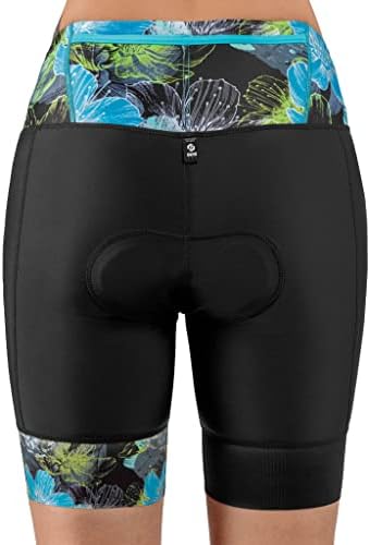 Shorts de triatlo SLS3 para mulheres | Mulheres Triathlon Shorts | Super confortável 6 polegadas | Slim Athletic Fit Womens Tri Shorts FRT