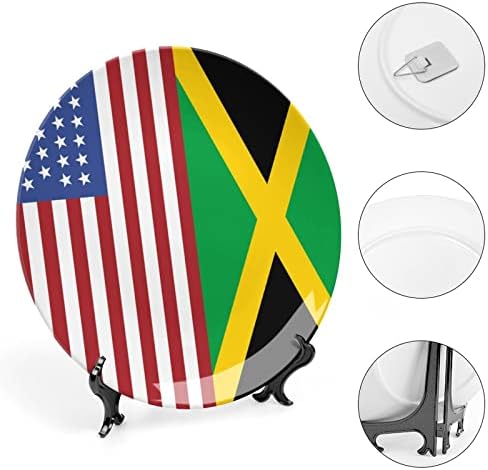 Placa decorativa de cerâmica pendurada na bandeira jamaica