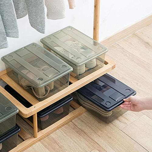 Caixa de sapatos Anncus com tampa de gaveta de plástico espessada transparente pode ser sobreposição de armazenamento meuble