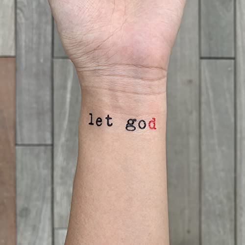 Let Go Let God Tattoo Tattoo Stick - Ohmytat