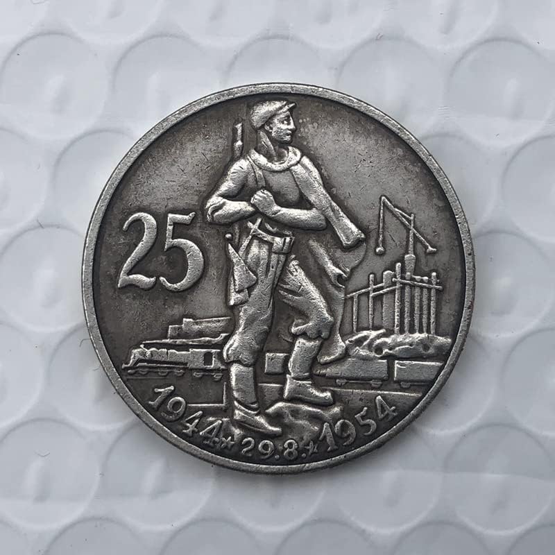1954 moedas da Tchecoslováquia cobre fez moedas comemorativas estrangeiras moedas antigas moedas
