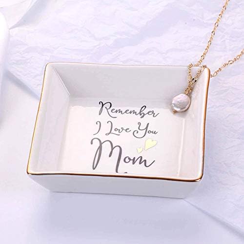 Lembre -se de que eu te amo mamãe titular de joalheria de joias de prato de bugiganga para a mãe aniversário de Natal