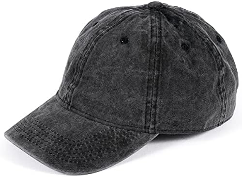 Cap de beisebol angustiado de VGogfly para homens Mulheres Vintage Lavagem de Baseball Hat Unisex Sports Cap