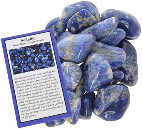 Materiais Hypnotic Gems: 3 libras Sodalite Tabled Stones - Grau 2 - Médio - 1 a 1,5 Avg. - Rochas naturais a granel suprimentos