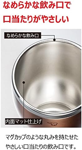 ZOJIRUSHI SX-DN45-AC Garrafa térmica, copo de aço inoxidável, caneca, camada dupla a vácuo, retenção de calor e frio,