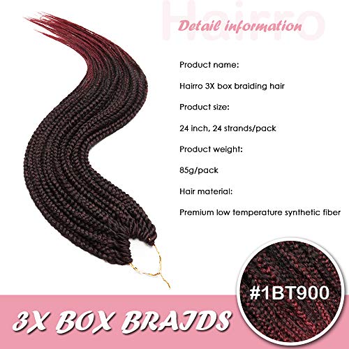 Extensões de cabelo de crochê de caixa de caixa de caixa