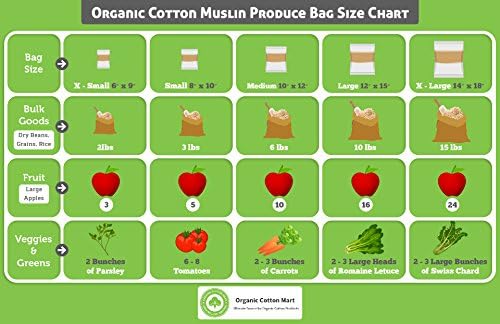 Sacos de armazenamento a granel de grau alimentar - reutilizável - tecido de algodão orgânico produz sacos de cordão - bolsas de