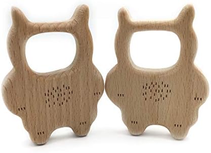 Wendysun 2pcs adorável desenho animado mordome de madeira pura gato de animal de gato bebê enfermeiro de enfermagem beech morcel