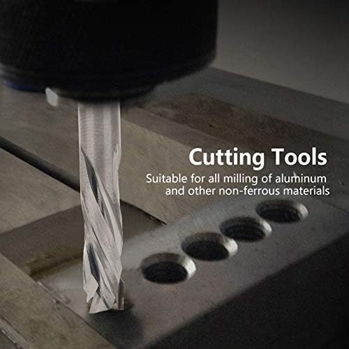 Walfront 3flut End Milling Cutter Tungsten Steel Rotary Burrs Ferramenta para ferramentas de corte de bits do roteador rotativo de metal, cortador de moagem