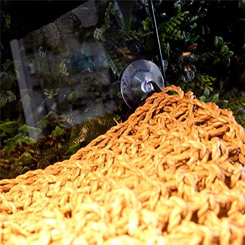 Réptil Lizard espreguiçadeira Dragon Hammock, Fibras de grama natural Cama de rede para Anoles, dragões barbudos, lagartixas, iguanas