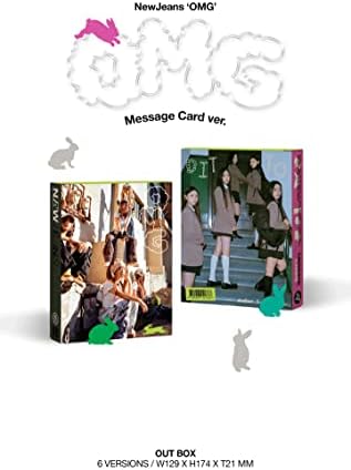 NewJeans OMG 1st Singile Album Message Card versão CD+Photobook+Message Card+Lyrics Book+PhotoCard+Sticker+Rastrear