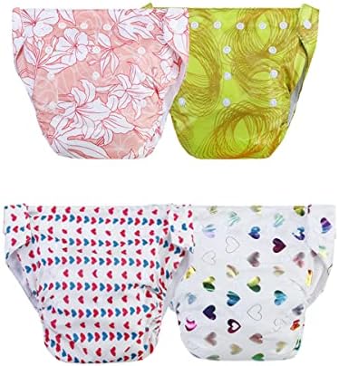 Fraldas de pano para bebês - fraldas ajustáveis ​​e reutilizáveis ​​para fralda de bebê recém -nascido - para evitar o vazamento para menino e menina de cor, sem inserções - pacote de 3