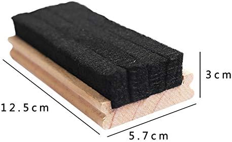 A borracha de bordas de lã do quadro de sagasave limpeza da borracha de borracha de madeira preta para a escola em casa
