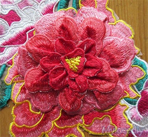 Applique bordado costurar em manchas decorativas crachá decote floral deco