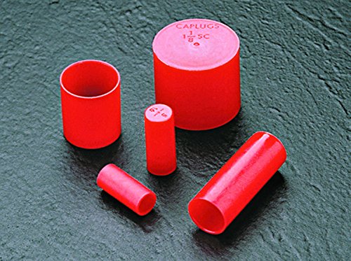 Capluga de tampa de manga de plástico para extremidades do tubo. SC-226, PE-LD, CAP ID 2.000 Comprimento 1,00, vermelho