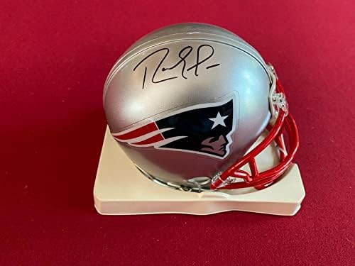 Randy Moss, autografado Mini Capacete - Mini Capacetes Autografados da NFL