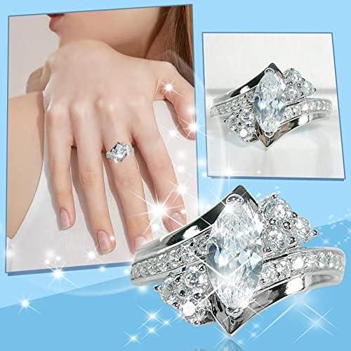 2023 Novo zircon damas anel de joalheria proposta de aniversário presente de noivado de noiva anéis de anel para mulheres