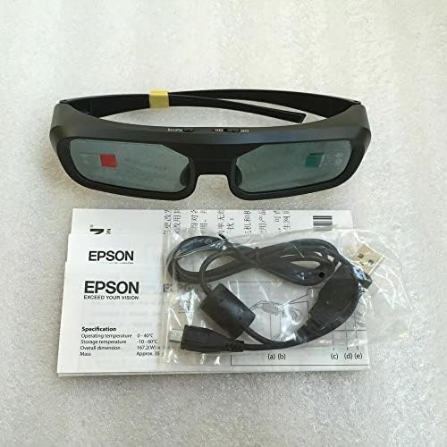 Novos óculos genuínos Elpgs03 RF 3D para projetor EPSON com cabo USB EH-TW5100 para 2000 2030 3020E 5020ube 5030ube