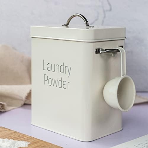 Jahh Square Laundry Powder Storage Box para banho em casa usando recipiente de grãos de farinha de arroz de decoração com umidade