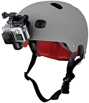 Montagem frontal do capacete GoPro