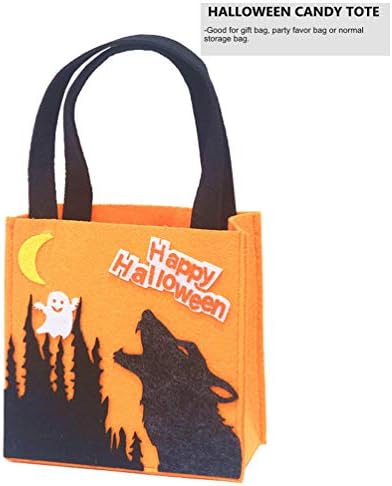 Bolsas de Goodie Bolsas de Cabilock Kids Halloween não tecidas Bolsas de truque ou sacos de sacos de sacolas de festas de festas