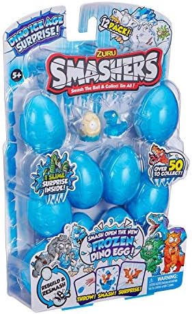Smashers Dino Ice Age 12-Pack Smash Eggs By Zuru, Blue