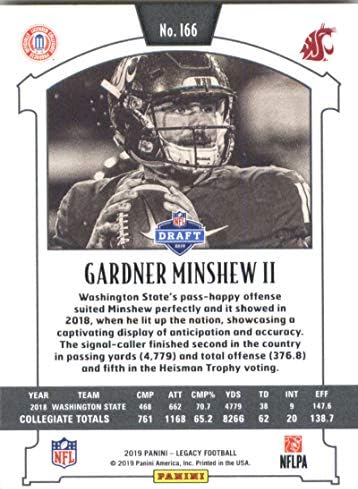 2019 Panini Legacy #166 Gardner Minshew II NM-MT Washington State Cougars Oficialmente licenciado NFL Football Trading Card
