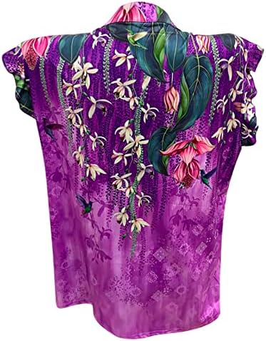 Tampas de tanques estampadas de videira floral para mulheres camisetas casuais de verão vintage vintage as blusas de túnica sem mangas