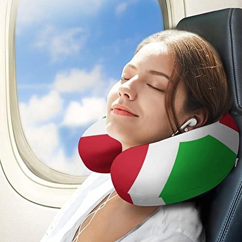 Bandeira de travesseiro de pescoço de buregundi travesseiro lavável macio em forma de U para viagens em casa