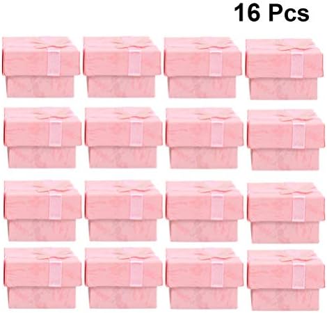 Toyvian 16pcs Jewelry Gifts Boxes