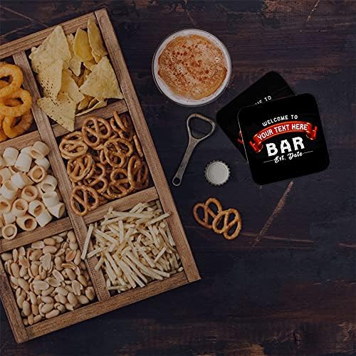 Pacote personalizado de tapetes de cerveja de 48 - Multi Bulk Comprar absorvente Reciclável Drink Mat Coasters 3,74 x 3,74